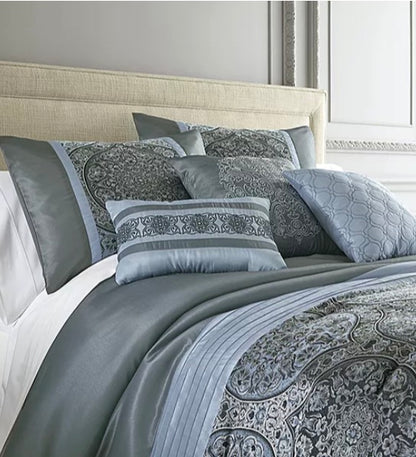 Broadhaven Brimsley 7-pc. Medallion Embellished Embroidered Comforter Set QUEEN