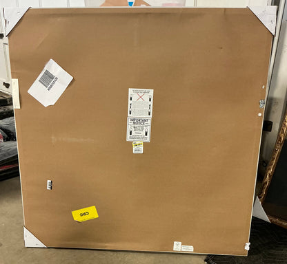 THRIFTY 70 - 36x36” plains framed wall canvases, beige frame - AS IS - DAMAGES - FINAL SALE - NO RETURNS - PICK UP ONLY