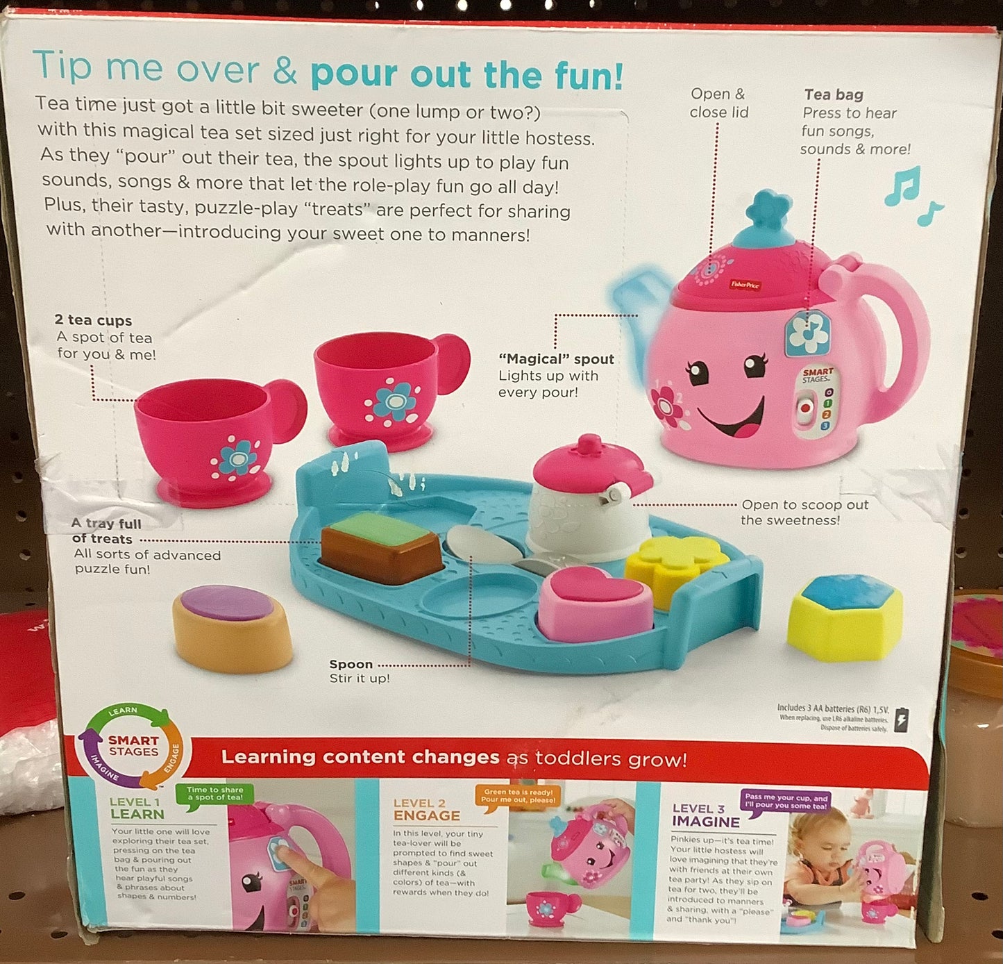 DAMAGED BOX!!! Fisher-Price Laugh and Learn Sweet Manners Tea Set
