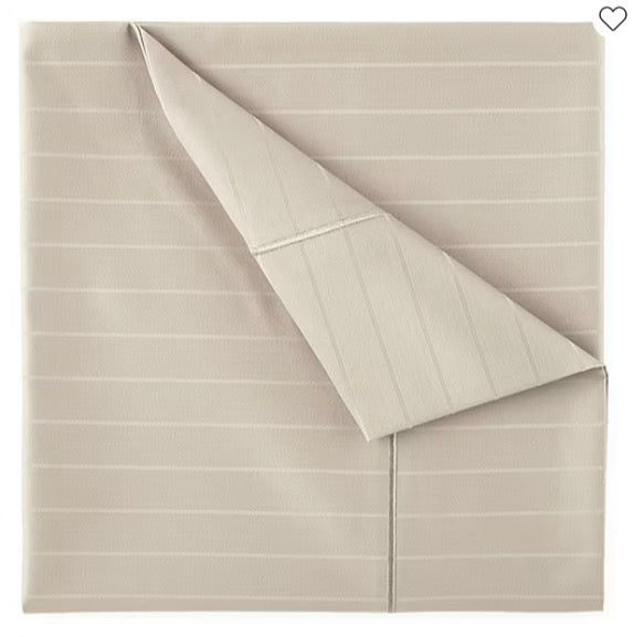 Liz Claiborne 600TC Cotton Sateen Dobby Stripe Wrinkle Free Sheet Set Cal king 4pcs