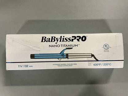 Thrifty 70 - BaByliss Nano Titanium Extended Barrel 1 1/4 Inch Curling Iron - Open Box - Used (See Picture )- AS IS - FINAL SALE NO RETURNS