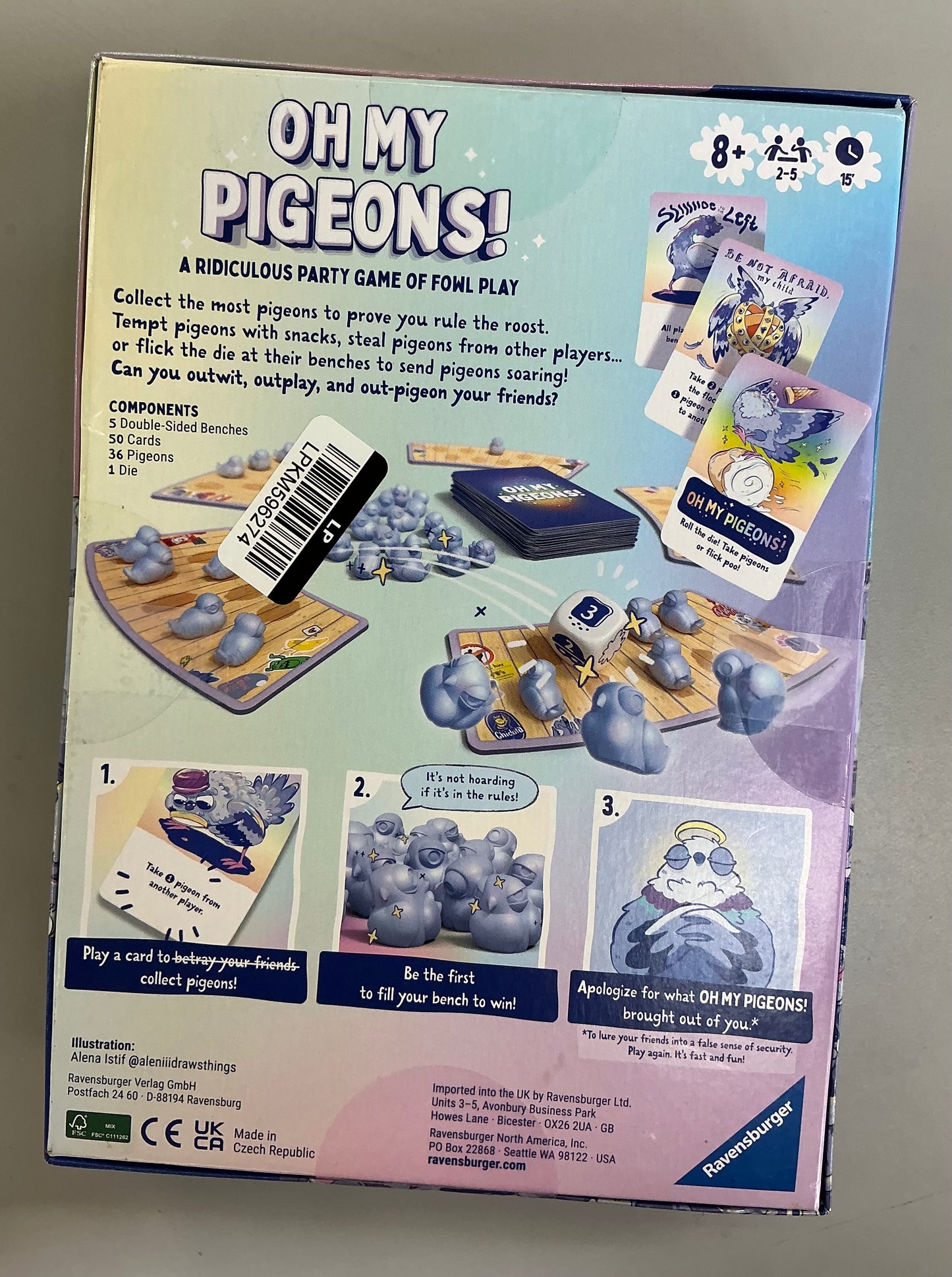 Oh my pigeons! A ridiculous party game of fowl play! Board games - OPEN BOX - PRODUCT IS NEW