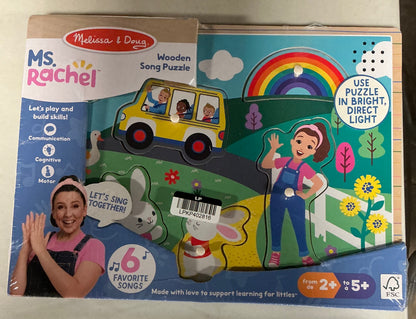Melissa & Doug Ms. Rachel wooden song puzzle