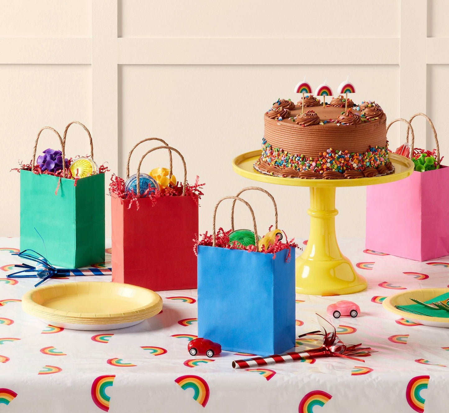 Multicolor Party Favor Bags.