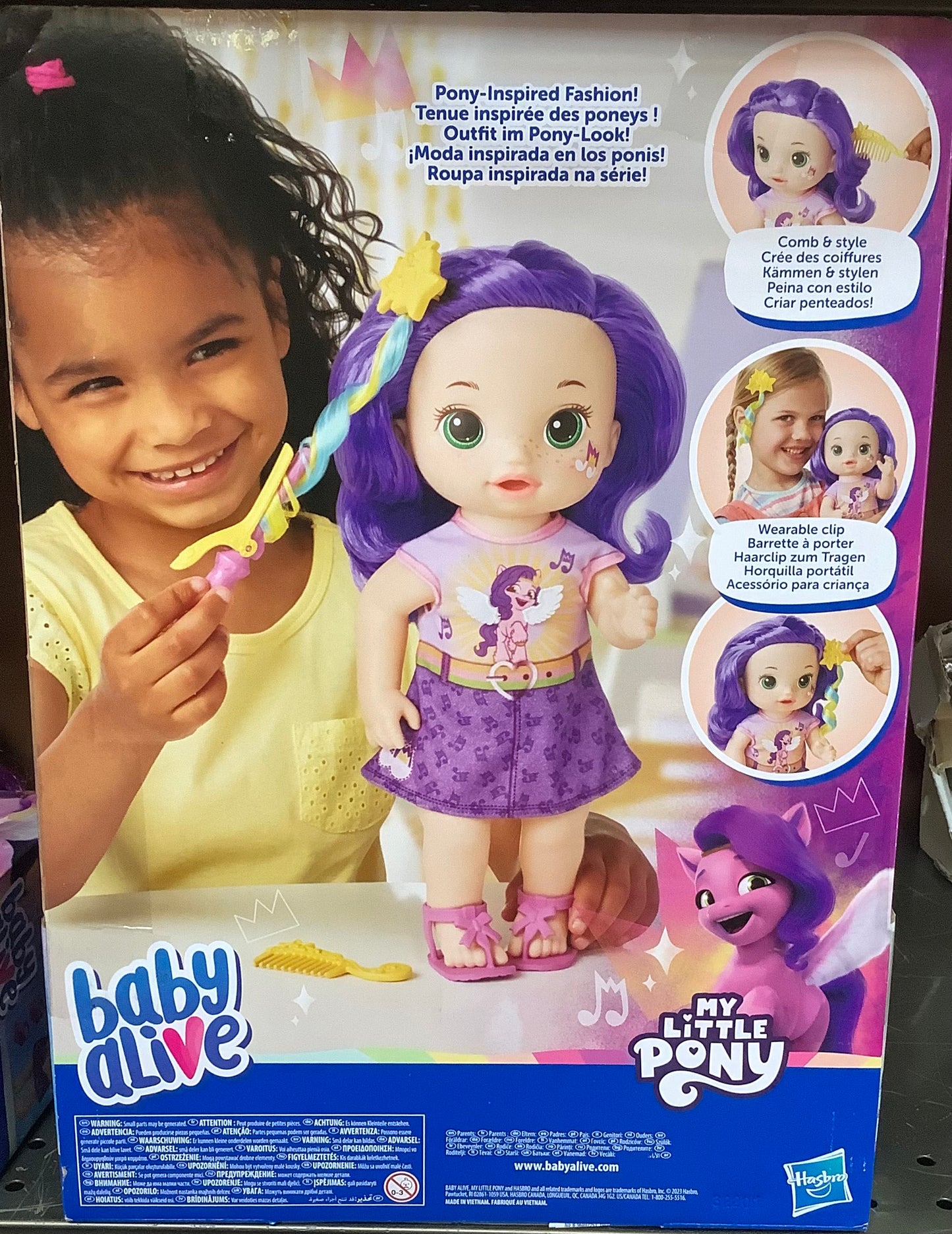 Baby Alive My Little Pony Baby Doll - Princess Pipp Petals