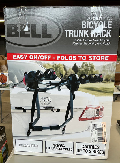 Bell Cantilever 200 2-bike trunk rack - black - open box