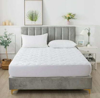 Royal Velvet European White Down Mattress Pad Twin-White