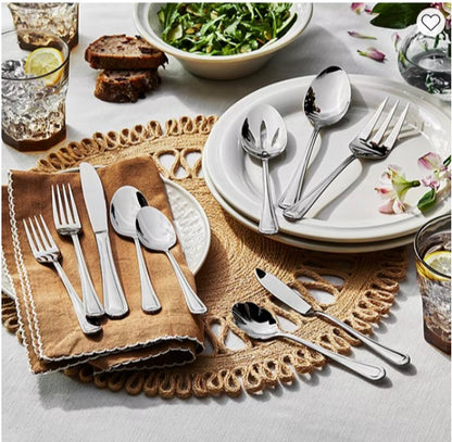 Henckels Alcea 65-pc. 18/10 Stainless Steel Flatware Set