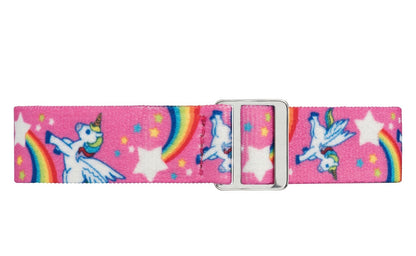 Timex Kids Time Machines Rainbow Unicorn Watch with a pink elastic strap