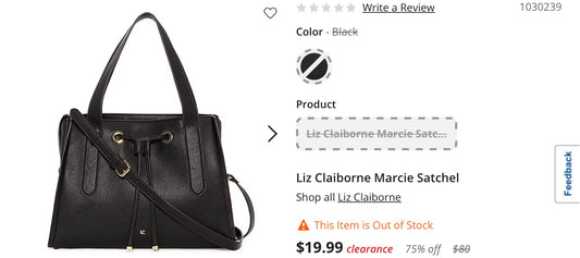 Liz clairborne Marcie satchel