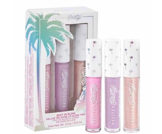 Petite 'n Pretty Best in Bling Deluxe 10K Shine Lip Gloss Trio