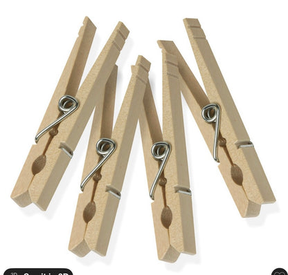 Wood clothespins 50 count
