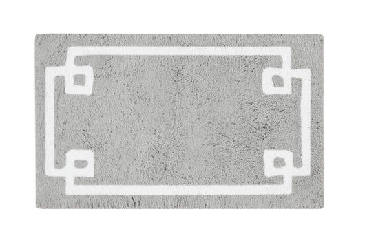 Cotton Tufted Bath Rug 20”x30”-Gray