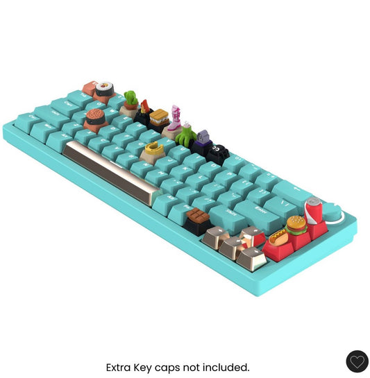 North base computer keyboard compact mechanical USB-A with backlit keys 60% layout,open box-Inspected