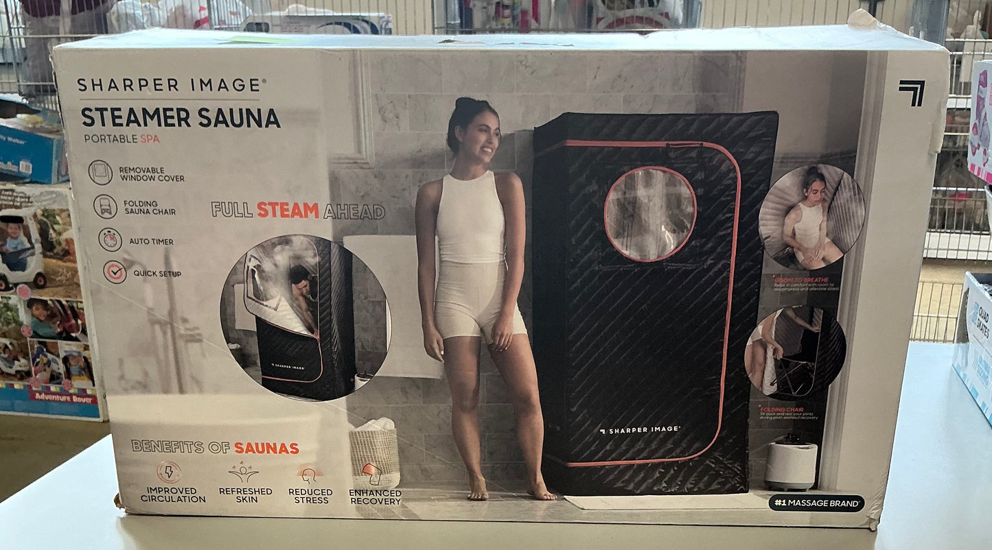 Sharper image steamer sauna portable spa - OPEN BOX - PICK UP ONLY