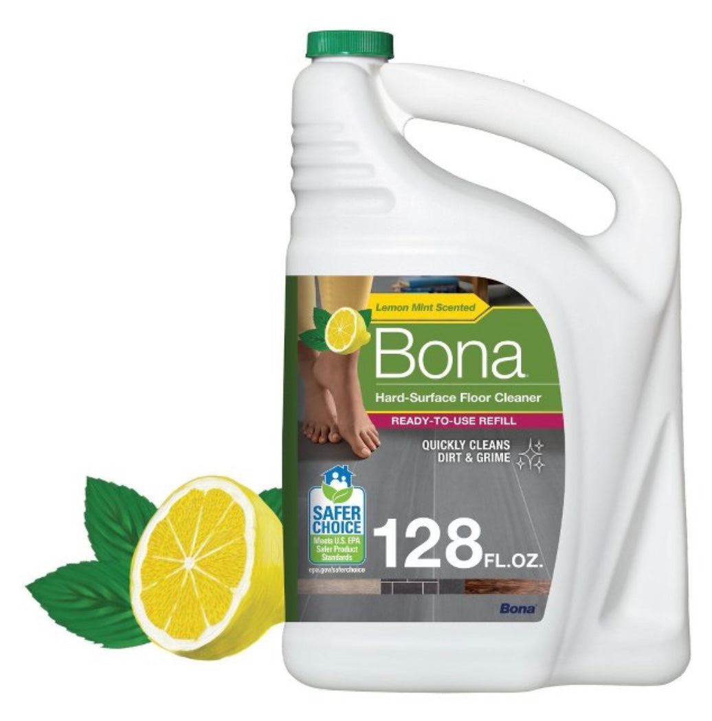 Bona Lemon Mint Cleaning Products Mop
Refill Multi Surface All Purpose Floor
Cleaner - 128oz