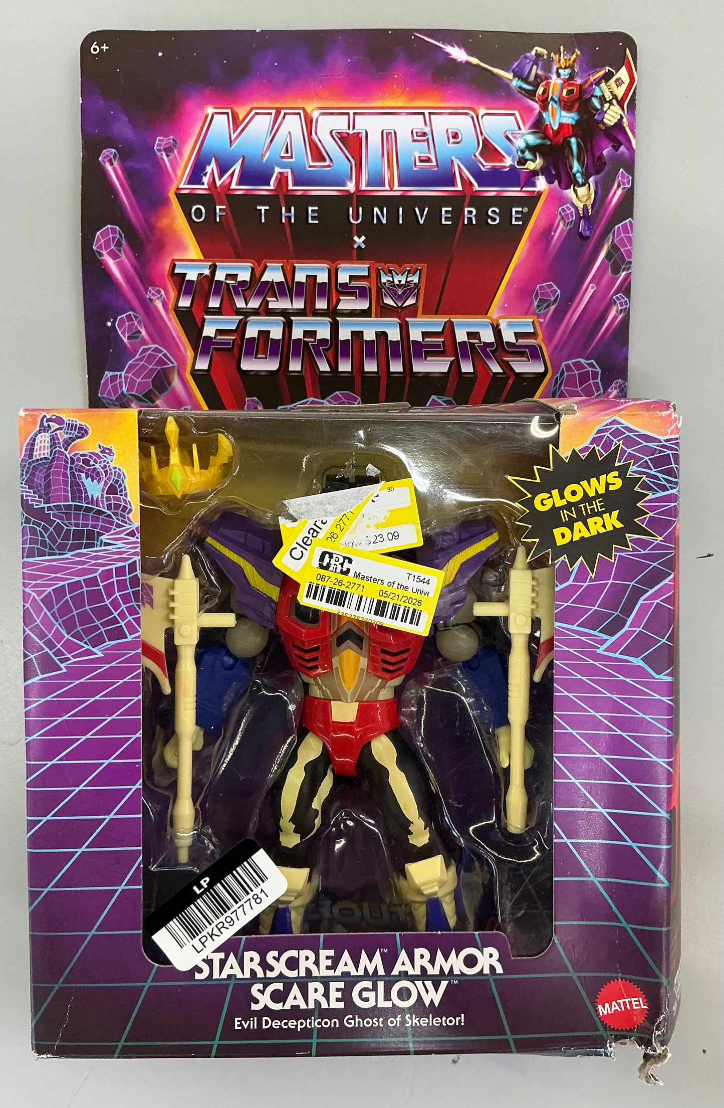 Masters of the universe origins & transformers starscream armor scare glow action figure