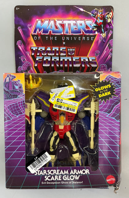 Masters of the universe origins & transformers starscream armor scare glow action figure