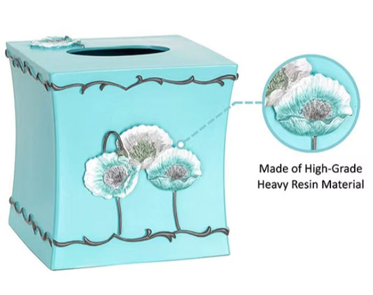 Popular Bath Poppy Fields Tissue Box Cover