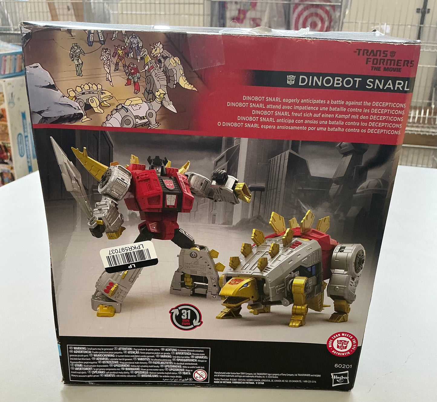 THRIFTY 70 - Dinobot Snarl leader class - transformers studio series - AS IS - USED - FINAL SALE - NO RETURNS