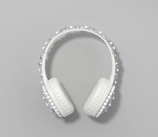 Embellishment wireless on-ear headphones
