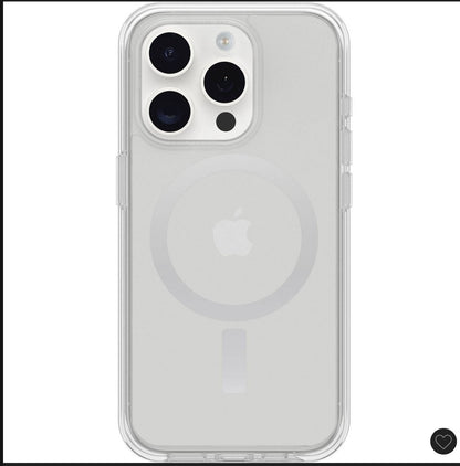 OtterBox iPhone 15 Pro symmetry series clear case with MagSafe