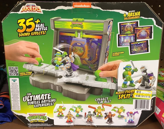 Akedo Teenage Mutant Ninja Turtles Battle Arena Playset with Mini Figures