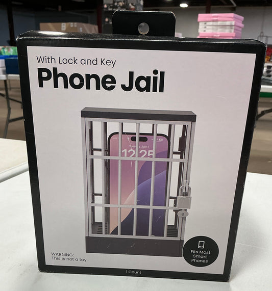 Phone jail with lock and key