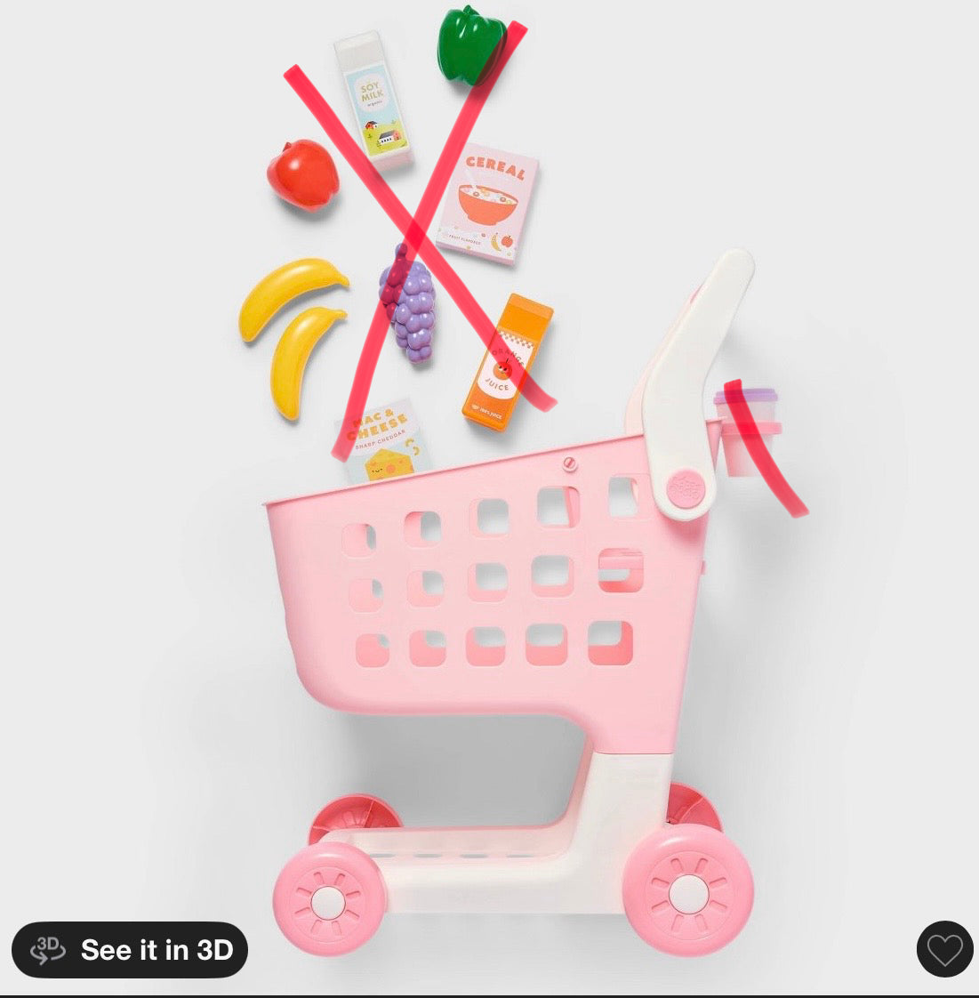 Gigglescape shopping cart - AS IS - DOES NOT INCLUDE ACCESSORIES - SOME MINOR COSMETIC FLAWS