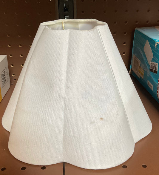 THRIFTY 70- Small White Fabric Lamp Shade (AS IS)