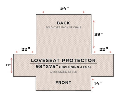 Linery Patchwork Loveseat Protector 75”x98”