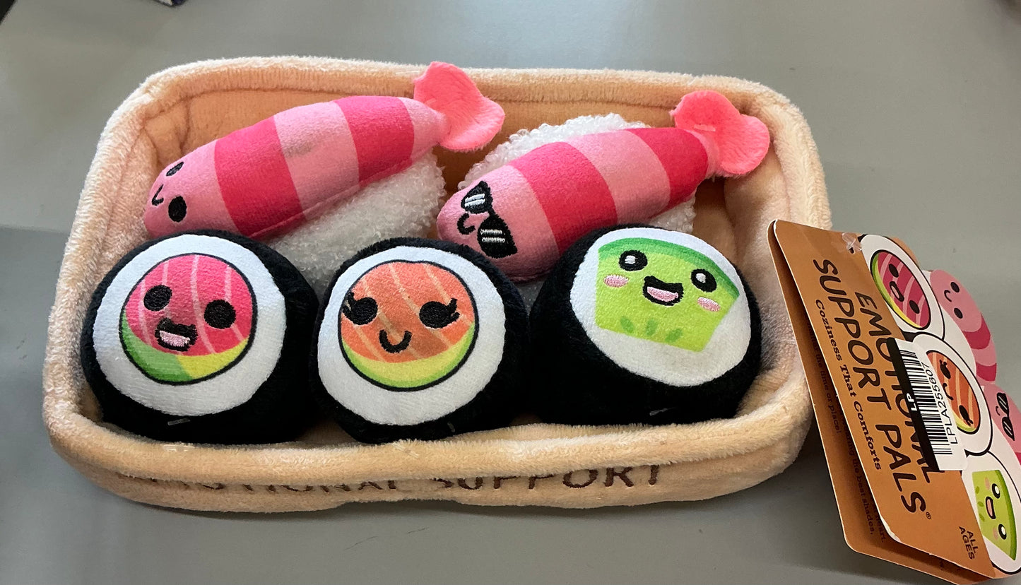 What do you meme? Emotional support pals sushi stuffed animals - SOME COSMETIC FLAWS