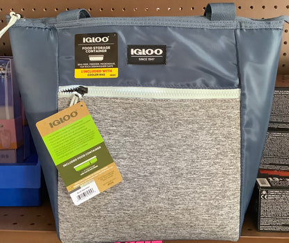 (Clearance) FINAL SALE Igloo Repreve Active Classic Lunch Bag with Pack In - Blue
Sea/Mist