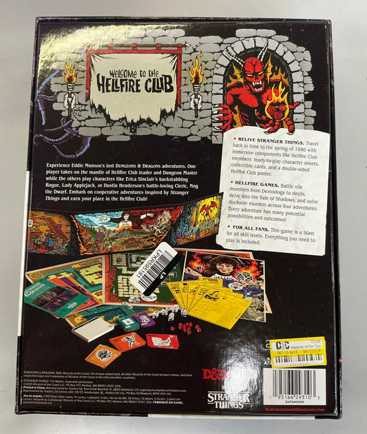 Wizards of the coast Stranger Things: welcome to the Hellfire club - OPEN BOX