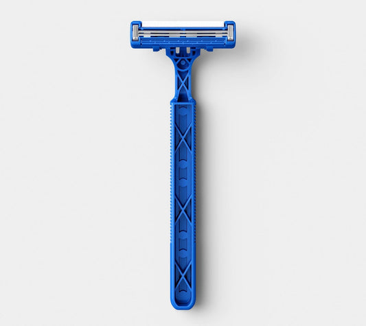 Twin-blade disposable razors for men 12pk