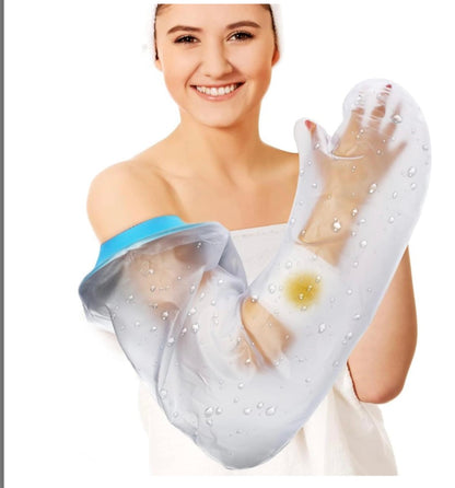 Asunby Waterproof Cast & Bandage Protector for an adult long arm