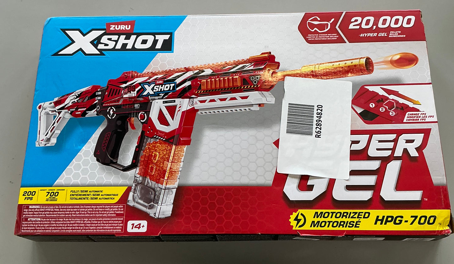 XSHOT hyper gel large toy gel blaster by ZURU - OPEN/DAMAGED BOX - PRODUCT IS NEW