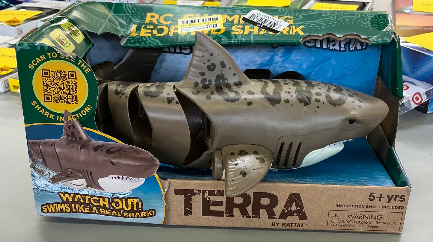 TERRA by Battat remote control leopard shark - OPEN BOX - MISSING CHARGER
