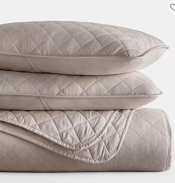 Casual Comfort Diamond Stitch Quilt Set 3-pc king/cal king