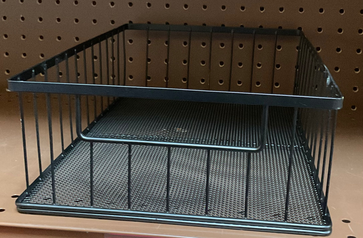 THRIFTY 70- Small Stackable Steel Slide Out Drawer Black (basket only)