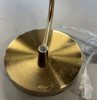 Glossy metal table lamp brass - COSMETIC FLAWS - PICK UP ONLY