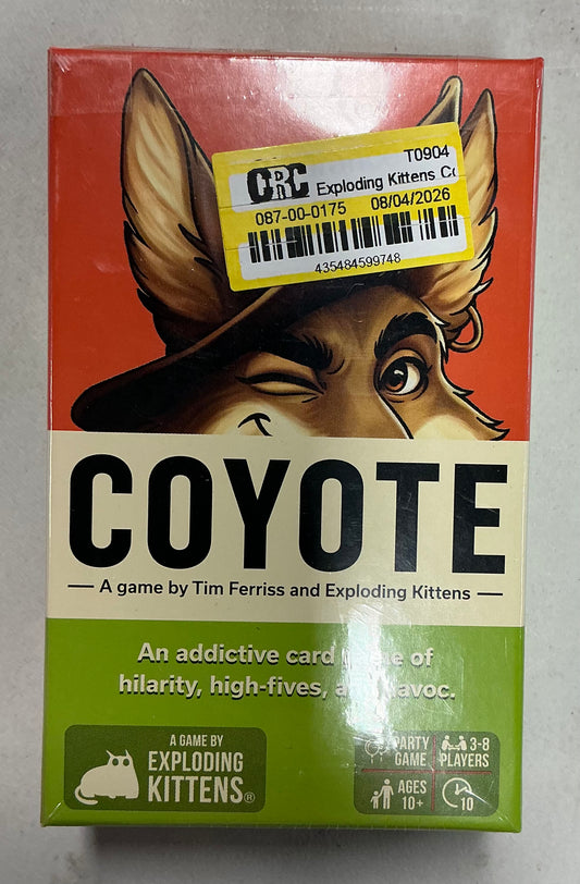 Exploding kittens coyote card game