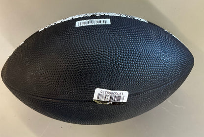 Wilson NCAA statement jr football - black/gray: size 6, butyl bladder, rubber shell - SOME MINOR COSMETIC FLAWS