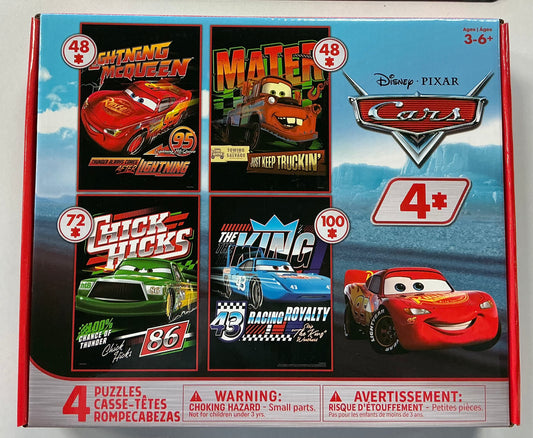 Disney Cars - 4 puzzles in 1