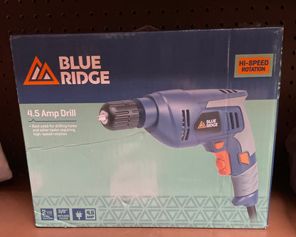 (Clearance)FINAL SALE Blue Ridge Tools 4.5 Amp Power Drills: Best Rated Corded Pistol Drill, Electric, 3/8" Chuck, 120V, 2.97 Ibs, 2-Year
Warranty