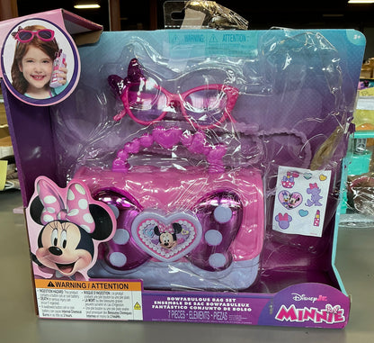 Disney Junior Minnie Mouse bowfabulous bag set - AS IS - OPEN BOX - MISSING ACCESSORIES