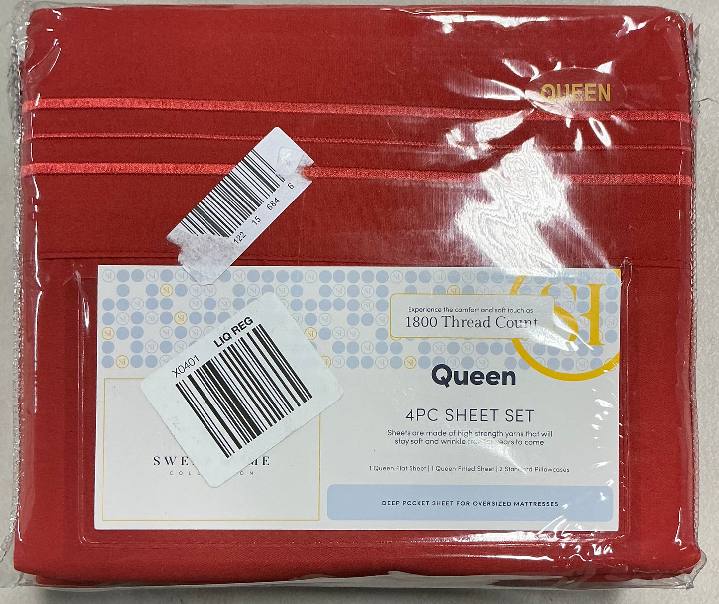 Sweet Home Collection™ Supreme Soft Microfiber Wrinkle Free 4-Piece Sheet Set Queen-Color (Rust)