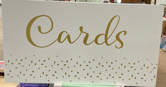 Card box 6.8 in x12.5 in