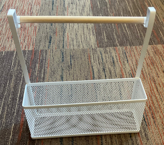 Punched Metal Over the Door Kitchen Cabinet Organizer