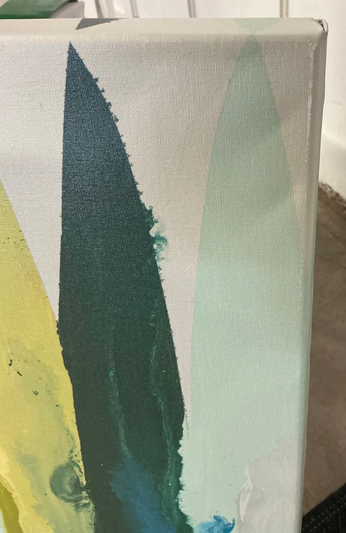 18x26x1.5” even flow by Randy Hibberd unframed wall canvas - PICK UP ONLY